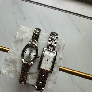 Anne Klein Silver Watches Set
